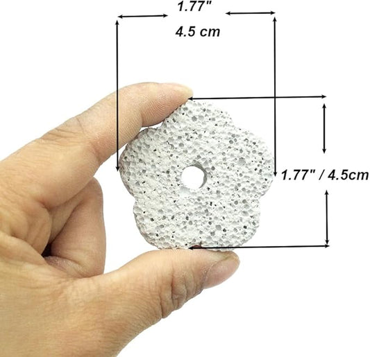 Shelltech Small Animal Lava Bites, Hamster Chew Toys Chew Treats Teeth Grinding Block for Hamster Chinchilla (24 Pieces - Flower)