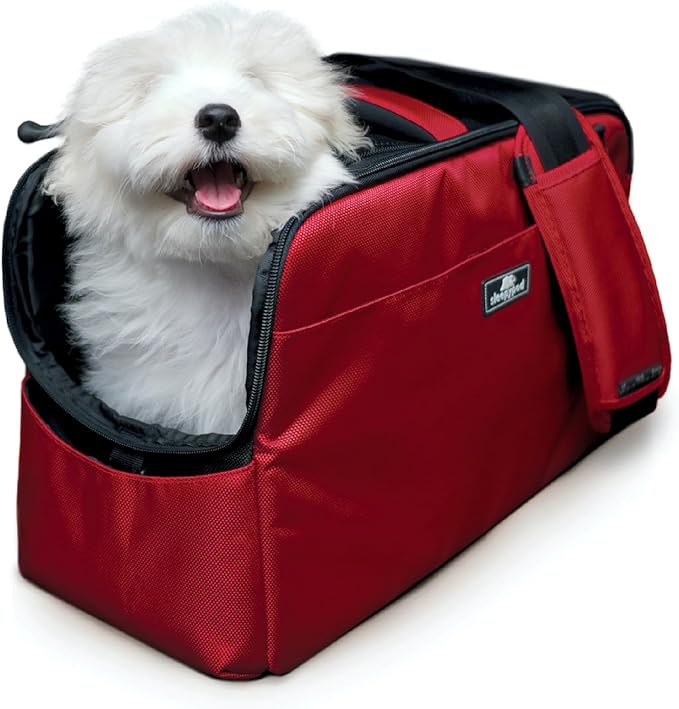 Sleepypod Atom - Airline Approved Pet Carrier and Crash-Tested Car Seat for Cats and Dogs up to 12 lbs. (Strawberry Red)