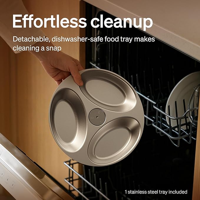 PETLIBRO Automatic Cat Feeder Wet Food with Stainless Steel Bowl 2 Packs, Refrigerated Auto Cat Feeder with Semiconductor Cooling, 3 Fresh Meals, App-Controlled Pet Food Dispenser, Easy to Clean