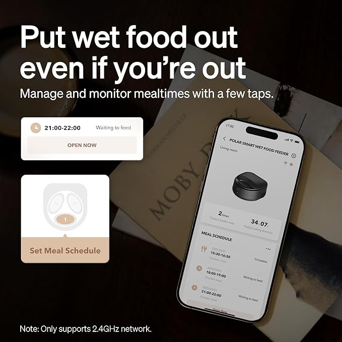 PETLIBRO Automatic Cat Feeder Wet Food with Stainless Steel Bowl 2 Packs, Refrigerated Auto Cat Feeder with Semiconductor Cooling, 3 Fresh Meals, App-Controlled Pet Food Dispenser, Easy to Clean