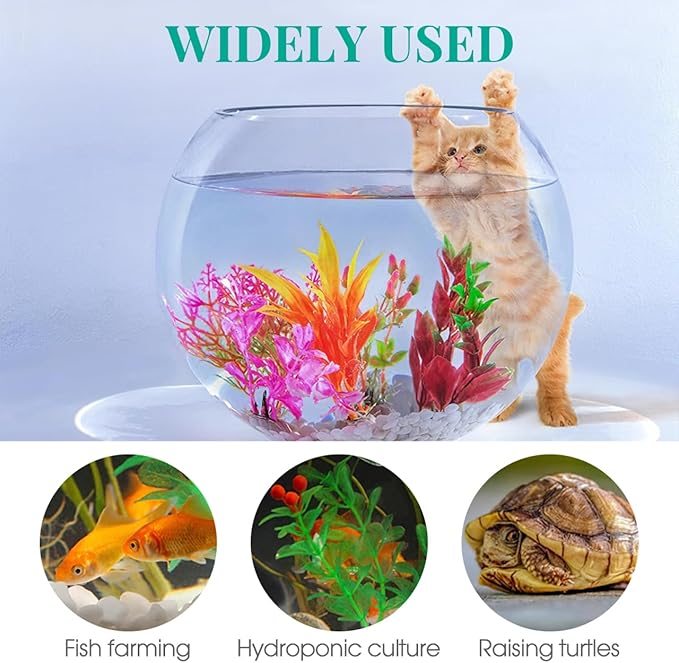 Yardwe 2 Gallon Round Glass Fish Bowl Transparent Aquarium for Goldfish and Water Plants 7.8 Inch Desktop Fish Tank for Home and Office Decor