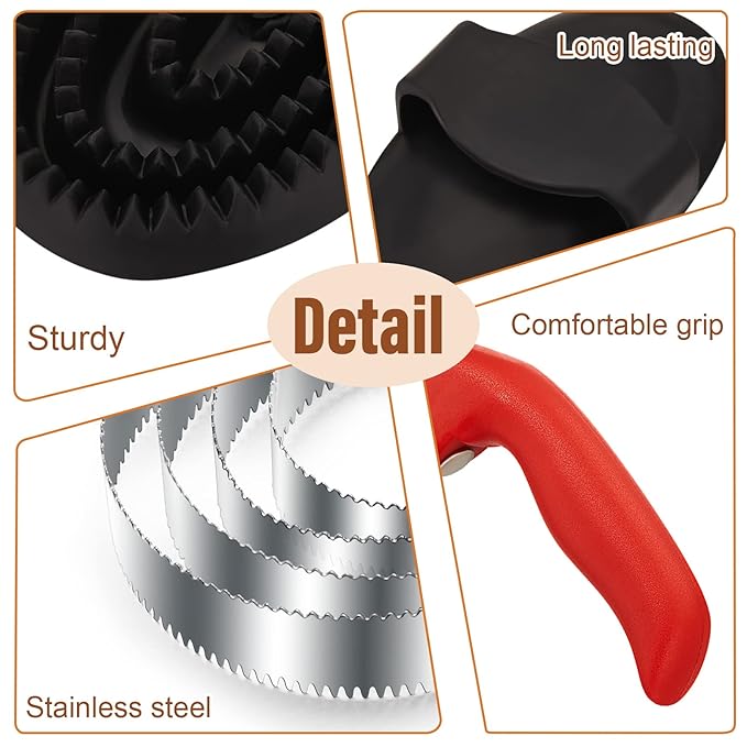 Reversible Stainless Steel Curry Comb with Large Rubber Brush for Grooming Horses, Dogs, Goats, Cattle, Cow, Donkey Supplies