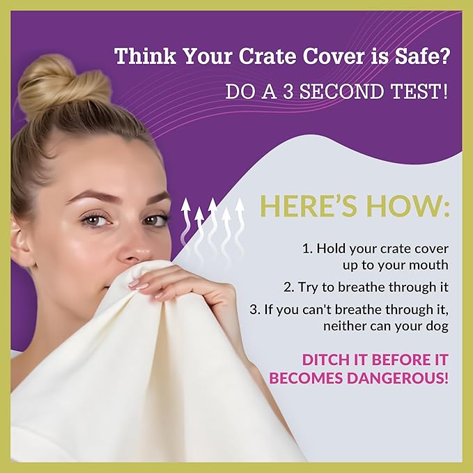 Pet Dreams Dog Crate Cover - Breathable Fabric Kennel Topper for Single-Door Crates, Fits iCrate Dog Cages 18, 24, 30, 36, 42, 48 Inches (Grey, Medium, 30")