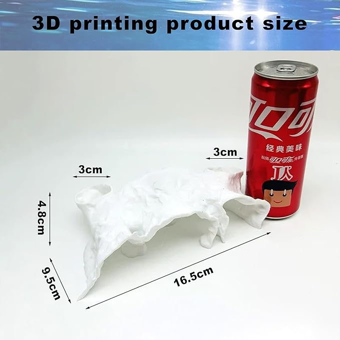 LIYAOLI Aquarium Ornaments Cave Tunnel with Viewing Ports | Fish Tank Decoration Hideout for Pleco, Shrimp & Corydoras | Substrate-Friendly Design & Sinking Base (S - White)