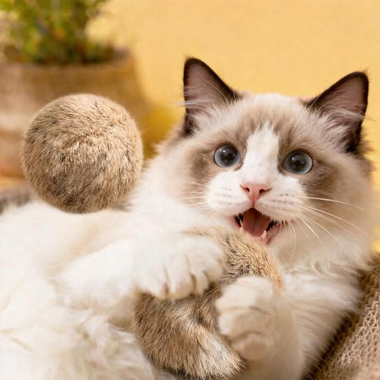 WRSFXV 16Pcs Rabbit Fur Ball Cat Toy, 2026 New Soft Fluffy Cat Toy Ball, Furry Catnip Toy Ball — Soft, Washable & Fun to Chase, for Bunny Kicks & Chase Games, for Indoor Exercise & Bonding (16)