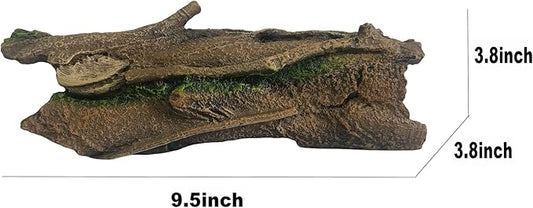 Beard Dragon,Lizard and Reptile Hide,Fish Tank Accessories Hides,Aquarium Decor for Betta Fish,Shrimp,Hermit Crabs,Spiders,Mice,Leopard Geckos,Toads and Frogs (Brown, Small)