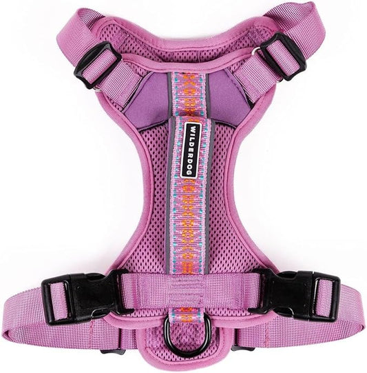 Wilderdog Lightweight Dog Harness with Reflective Straps - Small - Lilac
