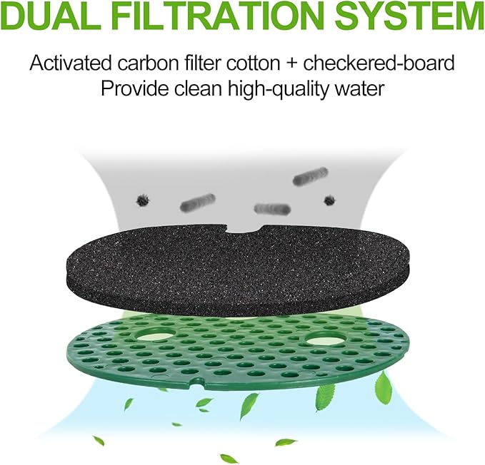 REPTIZOO Reptile Water Dispenser Automatic Chameleon Drinking Fountain with Indicator Light, Reptile Terrarium Decor Water Dripper for Reptiles, Chameleon, Lizard, Gecko Amphibians