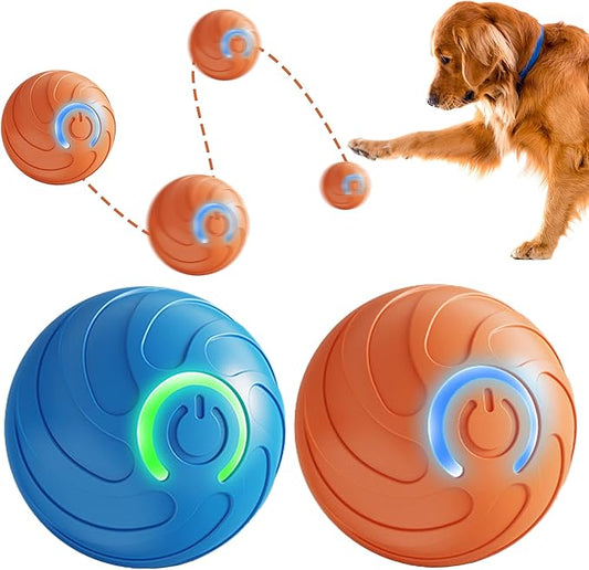 Woleigiao Interactive Cat Toys for Indoor Cats Automatic Moving Rolling Ball cat Toy Balls Moving cat Toys for Indoor Cats and Dog Balls (Spiral)