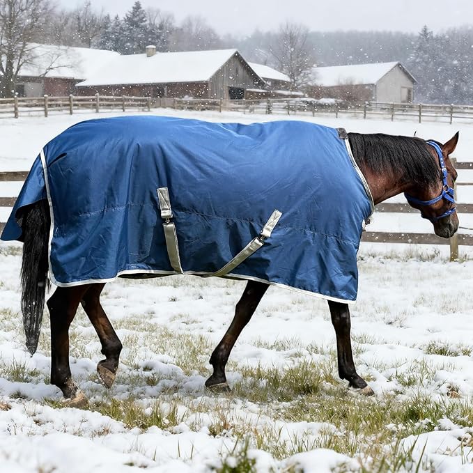 XUANNIAO Winter 1200D Premium Turnout Horse Blanket,Medium Weight Waterproof Blanket