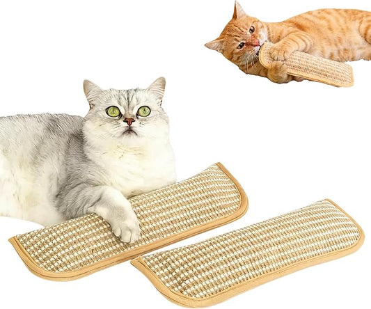 FILWY Sisal Catnip Pillow Toy Kickers, 2 Pack Interactive Nature Catnip Toys for Indoor Scratching, Chewing & Teething, Fun for Kittens and Adult Cats Anxiety Relief