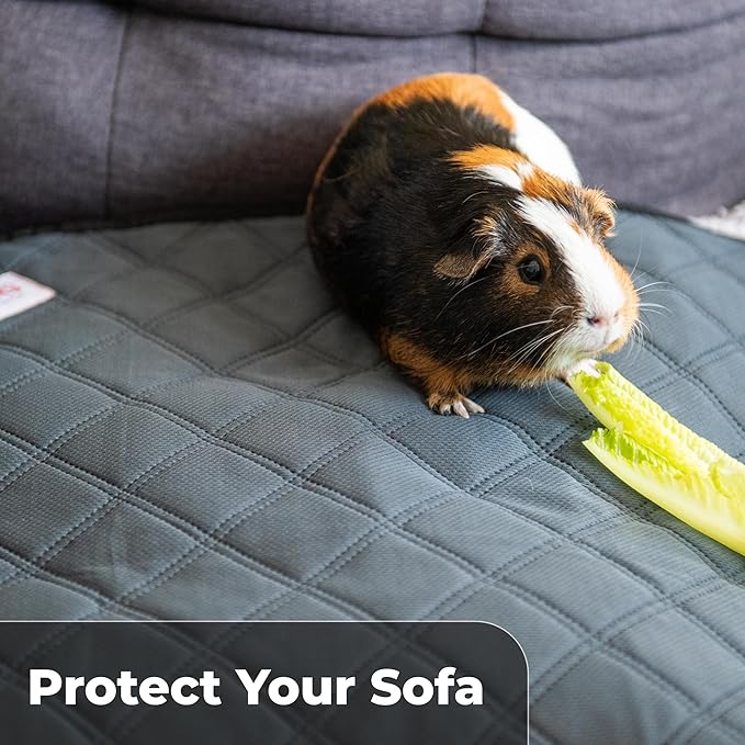 Washable Rabbit & Guinea Pig Cage Liner & Bedding for C&C 2x3 (28"x42"), 2 Pack, Easy to Clean Unlike Fleece, Waterproof, Absorbent, Non-Slip Pee Pad, Reusable Bunny Mat for Small Animals