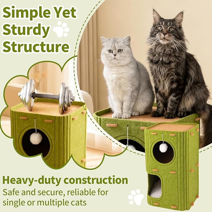 All-Season Double-Layer cat House for Cats