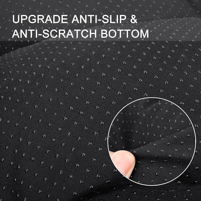 Necesitar Black Dog Crate Bed 36inch Crate Pads for Medium Large Dogs Washable Soft and Fluffy Kennel Pad with Anti-Slip Pillows Up to 70 lbs Pets,36 x 24 Black