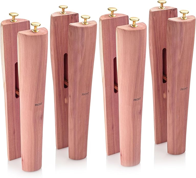 HOUNDSBAY Cedar Boot Tree Shaft Shaper, Tall Boot Inserts Shape Holders - Boot Trees, Stand for Men & Women