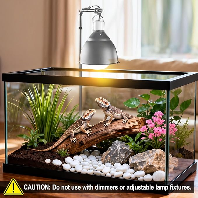 100W Reptile Heat Lamp Bulbs, Full Spectrum UVA/UVB Reptile Light Bulb and Basking Spot Light, UVB Light for Reptiles and Bearded Dragon, Turtle, Lizard, Snake, Amphibians
