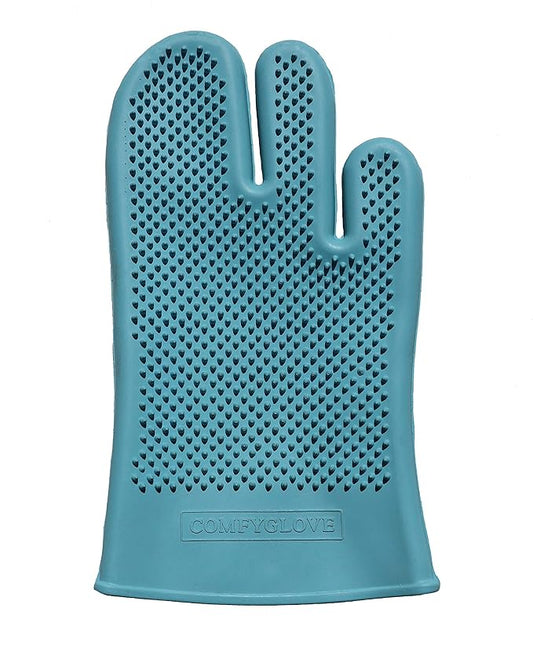 Comfy Pet Grooming & Bathing Glove - Fits Either Hand - Soft Gentle Nubs for Horses, Dogs, Cats & Other Pets - Short & Long Hair - Works Great on Thin and Sensitive Skin