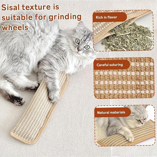 Interactive Catnip Chew Toy 2 Pack Catnip Kicker Soft Sisal Pillow for Cats with 6000mg Organic Catn IP Durable Bite Resistant Kicking Chewing Teething Scratching for Indoor Kitten and Adult Cat (2PC)
