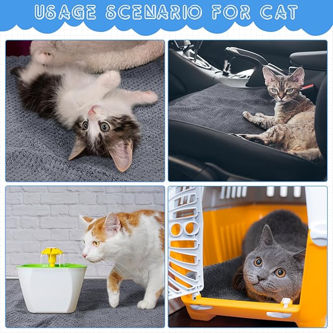 Vitalcozy 10 Pcs Guinea Pig Cage Liners Washable Rat Bedding for Guinea Pigs Controlling Absorbent Waterproof Pee Pads Blanket for Rabbits Hamster Small Animals Chinchilla(12 x 12 Inch,Gray)