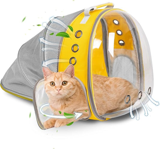 TOYSINTHEBOX Cat Backpack Carrier Bubble Expandable Foldable Breathable Pet Carrier Dog Carrier