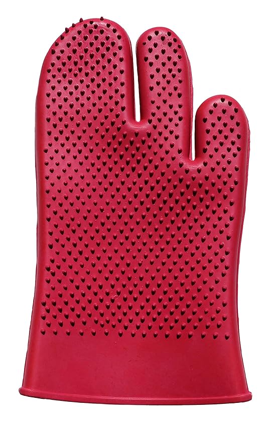 Comfy Pet Grooming & Bathing Glove - Fits Either Hand - Soft Gentle Nubs for Horses, Dogs, Cats & Other Pets - Short & Long Hair - Works Great on Thin and Sensitive Skin