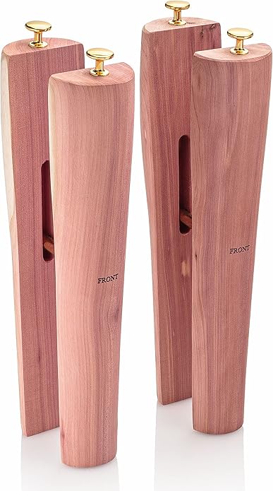 HOUNDSBAY Cedar Boot Tree Shaft Shaper, Tall Boot Inserts Shape Holders - Boot Trees, Stand for Men & Women