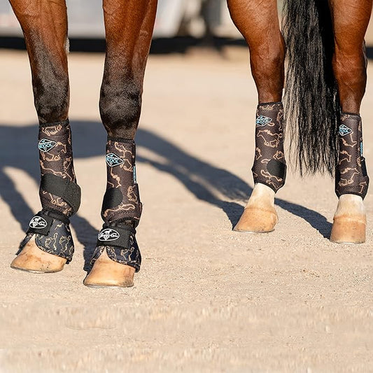 Professional's Choice 2XCOOL Sports Medicine Horse Boots | Protective & Breathable Design for Ultimate Comfort & Durability in Active Horses | Value 4 Pack